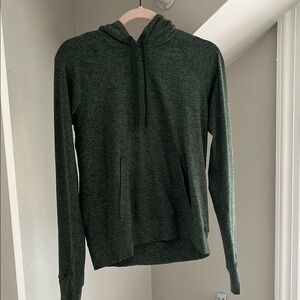 Outdoor Voices Green Hooded Sweatshirt